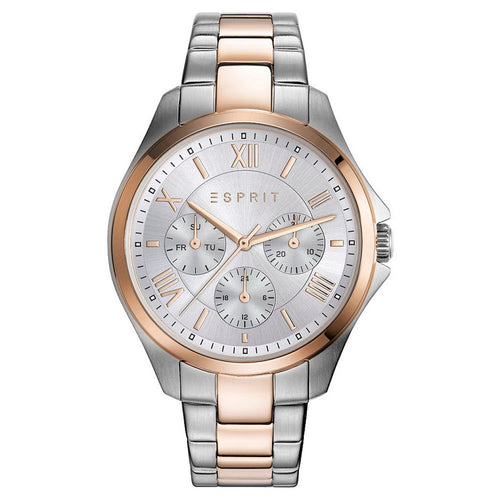 Esprit Damen Uhr Armbanduhr Agathe Edelstahl Bicolor ES108442005-1