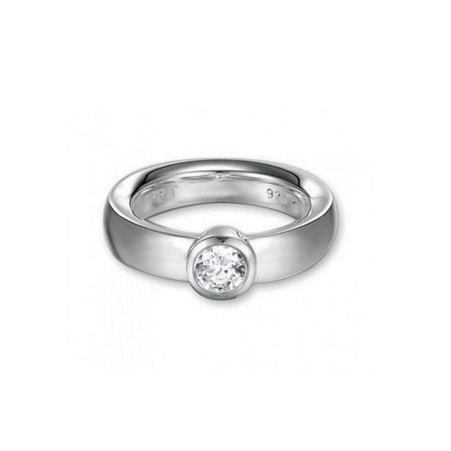 Esprit Damen Ring Silber Zirkonia ender Embrace White ESRG90998A160-1