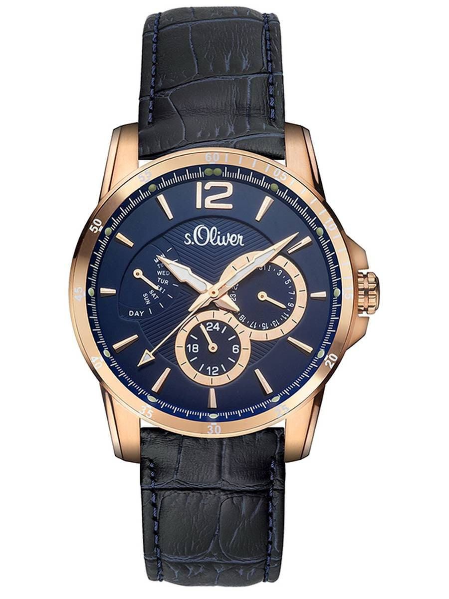 s.Oliver Herren Uhr Armbanduhr SO-2938-LM