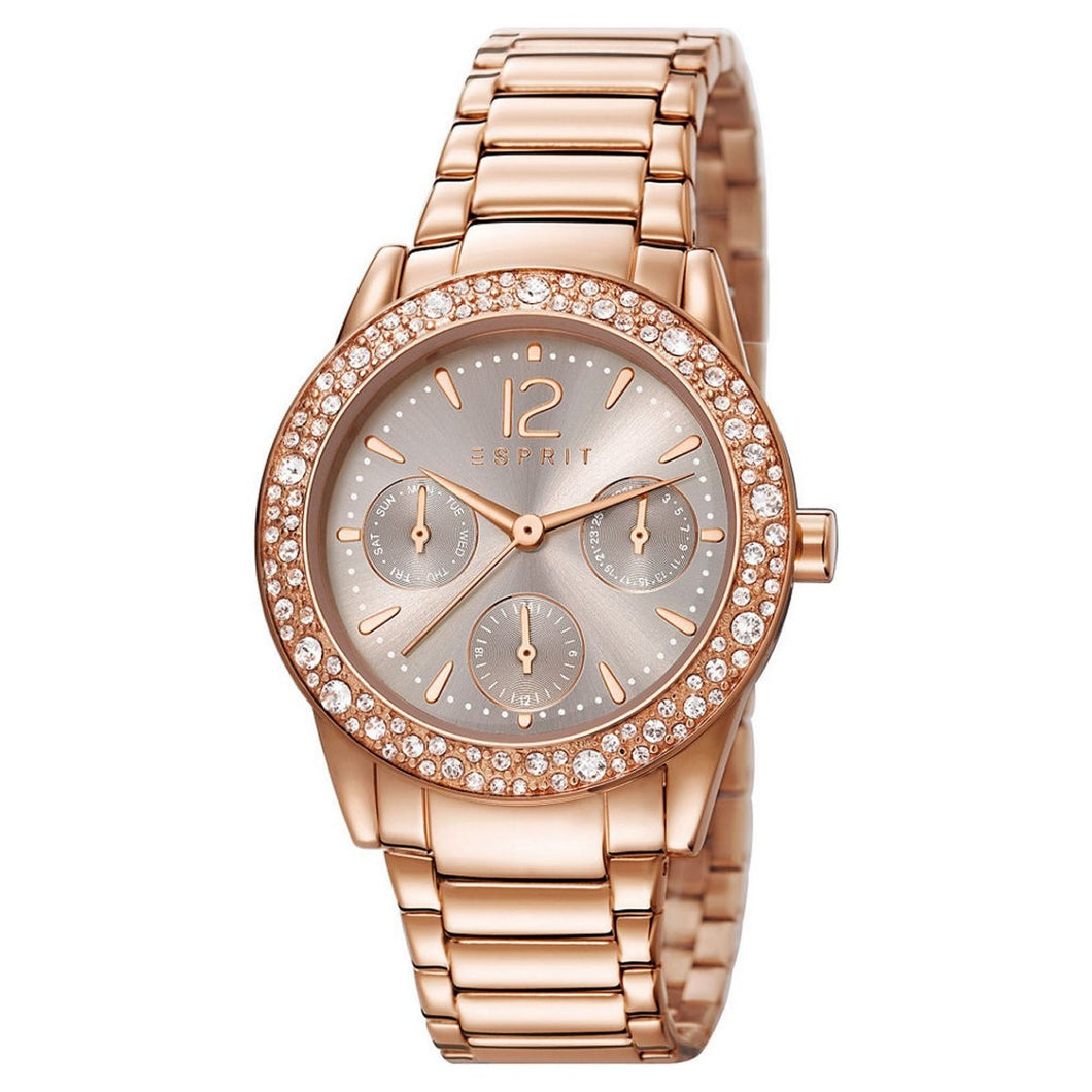 Esprit Damen Uhr Armbanduhr Elsie Edelstahl Rosé ES107152002-1