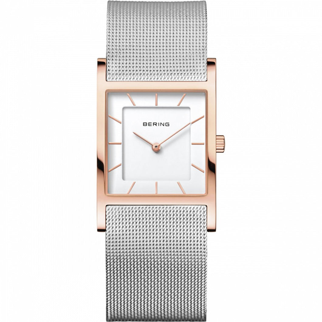 Bering Damen Uhr Armbanduhr Slim Classic 10426-066-S Meshband