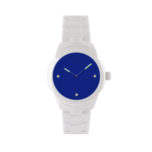 KRAFTWORXS Damen Uhr Armbanduhr Full Moon Keramik Kristalle FML 2BL|BL S
