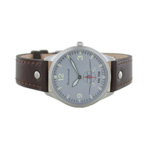 Aristo Herren Messerschmitt Uhr Fliegeruhr ME-109-1069G Leder