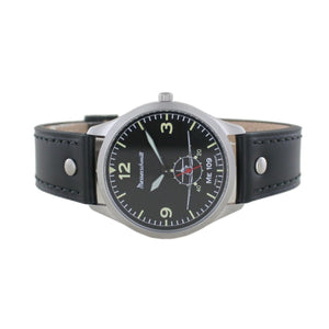 Aristo Herren Messerschmitt Uhr Fliegeruhr ME-109-1069S Leder