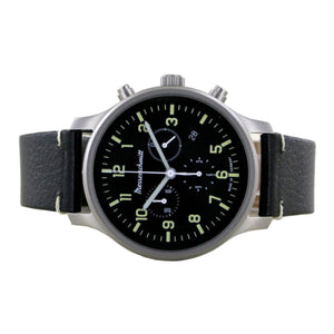 Aristo Herren Messerschmitt Uhr Fliegeruhr Chronograph ME-3H200L Leder