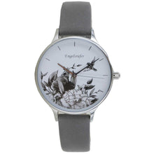 Laden Sie das Bild in den Galerie-Viewer, Engelsrufer Damen Uhr Armbanduhr Edelstahl ERWA-FLOWER1-NGY1-MS Lederband