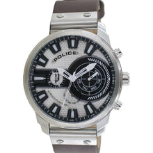 Laden Sie das Bild in den Galerie-Viewer, Police Herren Uhr Armbanduhr Leder Analog Leicester PL15217JS.04A