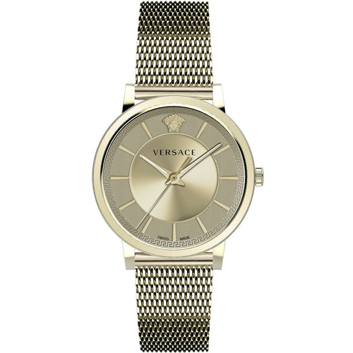 Versace Herren Uhr Armbanduhr Edelstahl V-Circle VE5A00720