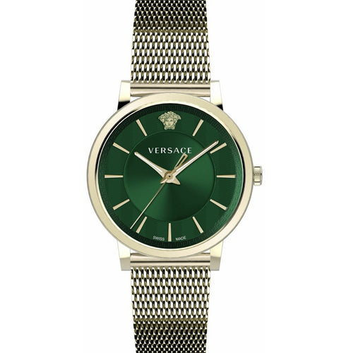 Versace Herren Uhr Armbanduhr Edelstahl V-Circle VE5A00820