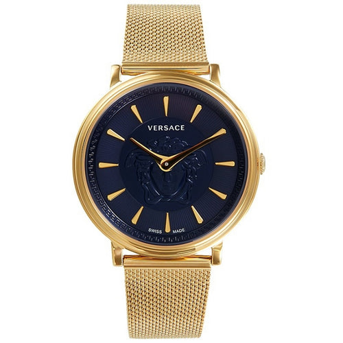 Versace Damen Uhr Armbanduhr V-Circle VE8104021 Edelstahl