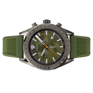 Versace Herren Uhr Armbanduhr Chronograph V-Chrono VEHB00319 Silikon