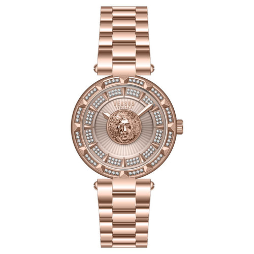 Versus by Versace Damen Uhr Armbanduhr Crystal Sertie VSPQ14321 Edelstahl