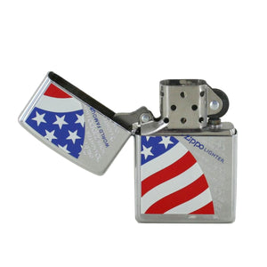 Zippo Feuerzeug Modell American Flag with Famous Zippo marking