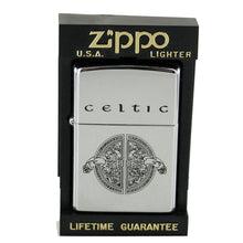 Laden Sie das Bild in den Galerie-Viewer, Zippo Feuerzeug Modell 250 Celtic Design 2 silver