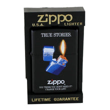 Laden Sie das Bild in den Galerie-Viewer, Zippo Feuerzeug Modell TRUE STOIRES Black