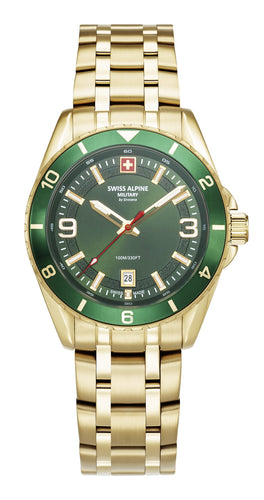 Swiss Alpine Military Herren Uhr Analog Quarz 7034.1114SAM Edelstahl