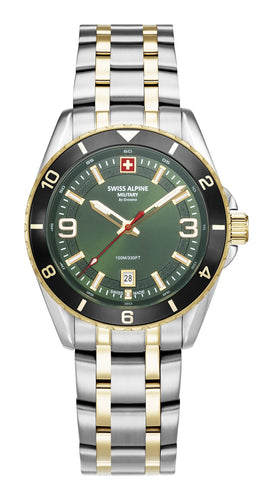 Swiss Alpine Military Herren Uhr Analog Quarz 7034.1148SAM Edelstahl