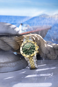 Swiss Alpine Military Herren Uhr Analog Quarz Chronograph 7024.9144SAM Edelstahl