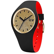 Laden Sie das Bild in den Galerie-Viewer, Ice-Watch Uhr Damenuhr ICE loulou - Gold Glitter - Medium 007238