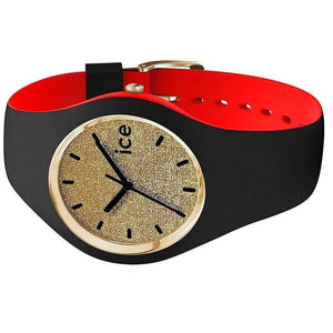 Ice-Watch Uhr Damenuhr ICE loulou - Gold Glitter - Medium 007238