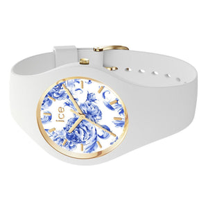 Ice-Watch Uhr Damenuhr ICE blue - White porcelain - Medium - 3H 019227