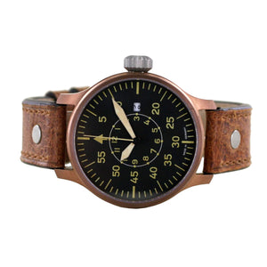 Aristo Herren Uhr Armbanduhr Vintage Erbstück Fliegeruhr Automatik 0H19A