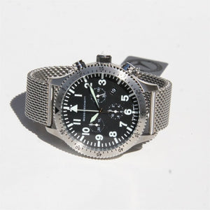 Aristo Herren Messerschmitt Uhr Chrono Fliegeruhr ME 5030M / 5030M