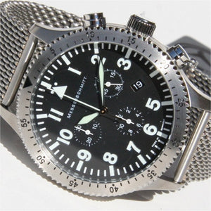 Aristo Herren Messerschmitt Uhr Chrono Fliegeruhr ME 5030M / 5030M