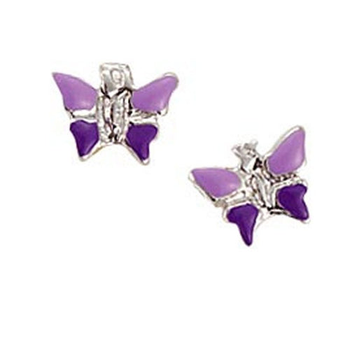 Scout Kinder Ohrringe Ohrstecker Silber Schmetterling lila Mädchen 262129100