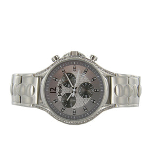 Misaki Damen Uhr Chrono QCRWGAMMA Edelstahl weiss Zyrkonia