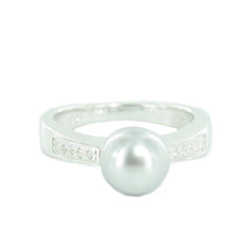 Laden Sie das Bild in den Galerie-Viewer, Fossil Damen Ring Silber JFS00016040 Zyrkonia Perle