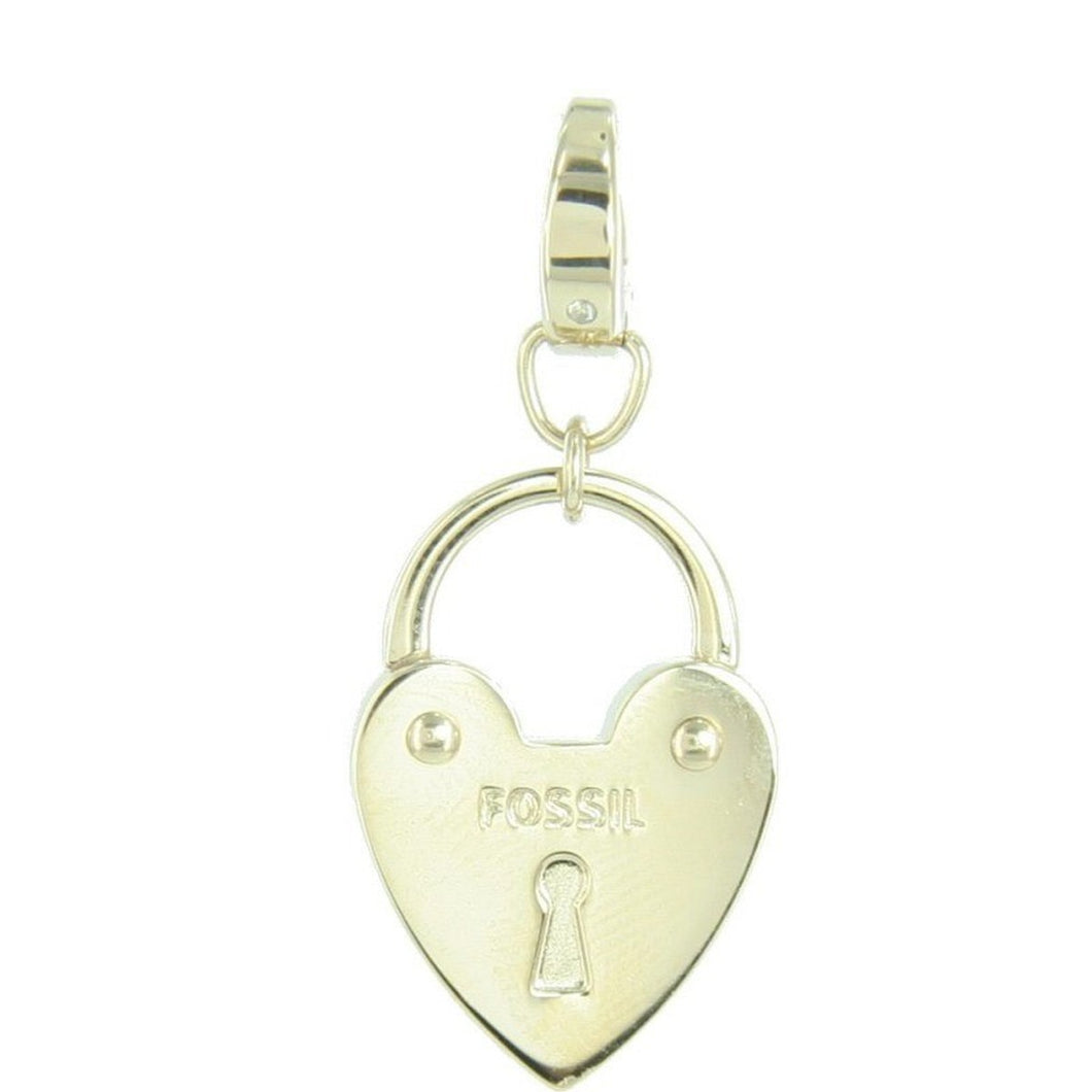 Fossil Anhänger Charms JF00033710 Schloss gold