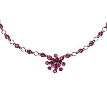 Laden Sie das Bild in den Galerie-Viewer, Konplott Halskette Collier Magic Fireball dunkelrosa Fuchsia mit braun
