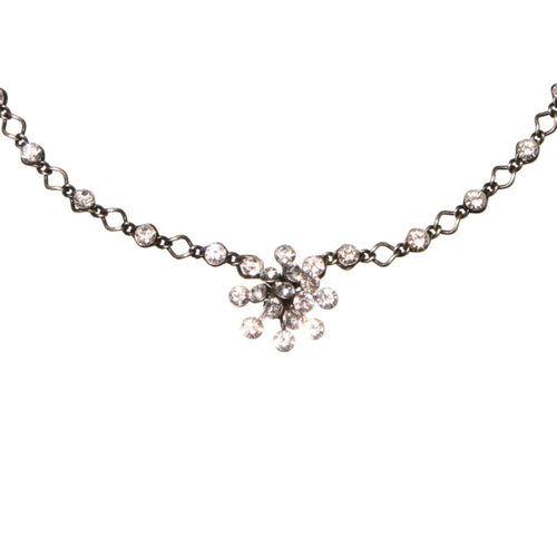 Konplott Halskette Collier Magic Fireball weiß Kristall