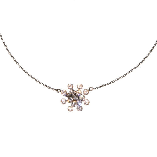 Konplott Halskette hängend Collier Magic Fireball weiß Kristall
