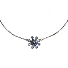 Laden Sie das Bild in den Galerie-Viewer, Konplott Halskette hängend Collier Magic Fireball hellblau Hell-Saphir