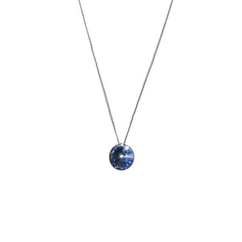 Konplott Halskette hängend Collier Rivoli hellblau Hell-Saphir