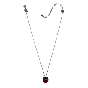 Konplott Halskette hängend Collier Rivoli dunkelrosa Fuchsia mit braun