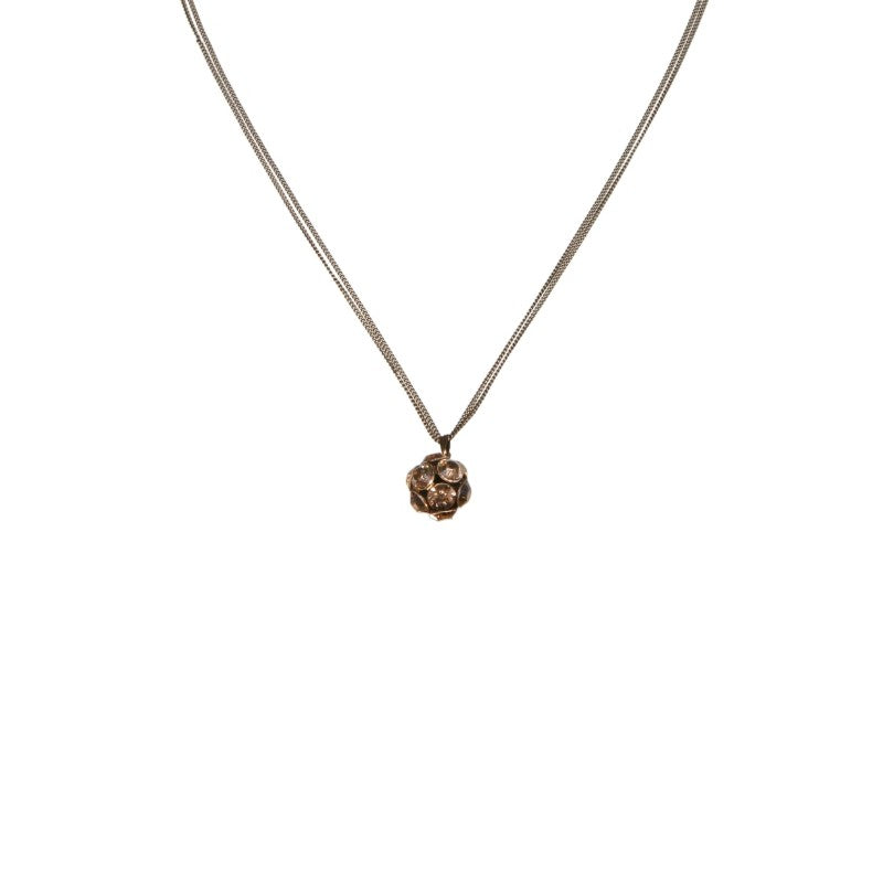 Konplott Halskette hängend Collier Disco Balls beige Kristall