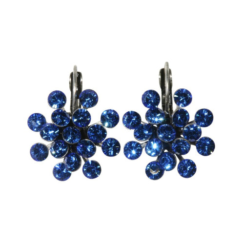 Konplott Ohrringe EuroWire Ohrhänger Magic Fireball blau Saphir