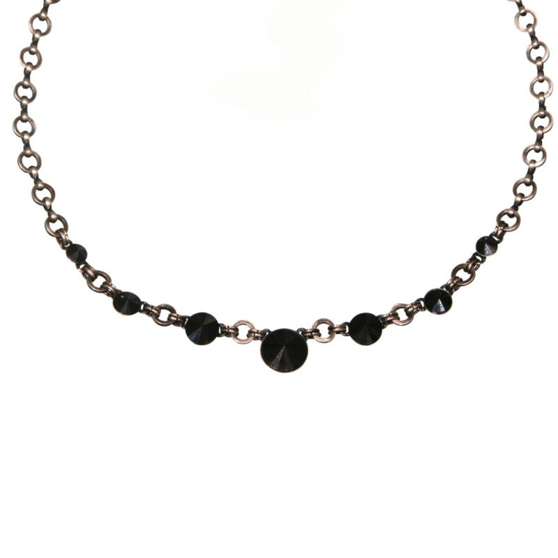 Konplott Halskette Collier Rivoli schwarz Jet hematit
