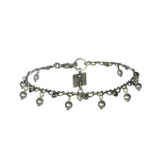 Laden Sie das Bild in den Galerie-Viewer, Konplott Armband Pearl Shadow grau Schwarzer Diamant