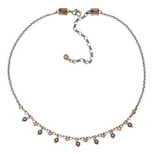 Laden Sie das Bild in den Galerie-Viewer, Konplott Halskette Pearl Shadow beige Kristall goldener Schatten