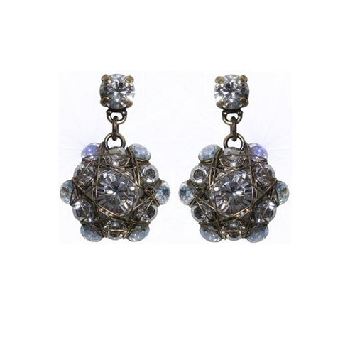 Konplott Ohrringe Ohrstecker Bended Lights hängend weiß