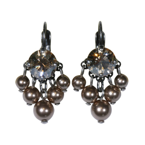 Konplott Ohrringe EuroWire Ohrhänger Pearl Shadow hängend beige