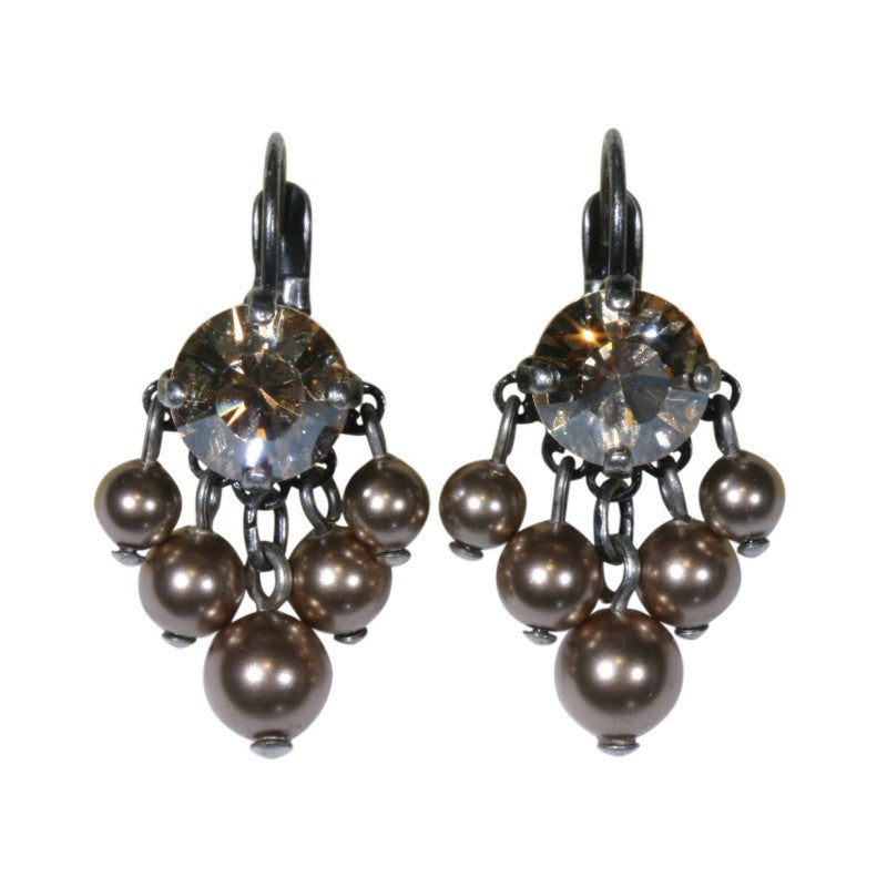 Konplott Ohrringe EuroWire Ohrhänger Pearl Shadow hängend beige