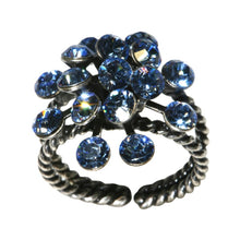 Laden Sie das Bild in den Galerie-Viewer, Konplott Ring Magic Fireball hellblau Hell-Saphir