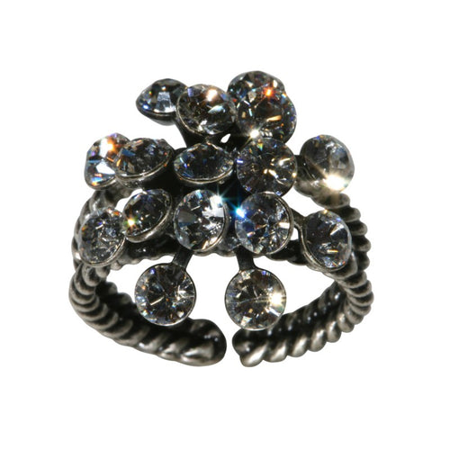 Konplott Ring Magic Fireball weiß Kristall