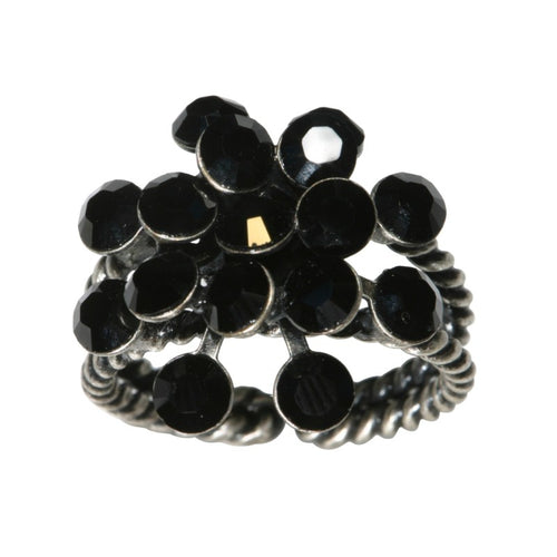 Konplott Ring Magic Fireball schwarz Jet