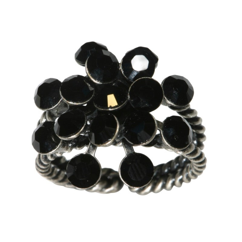 Konplott Ring Magic Fireball schwarz Jet